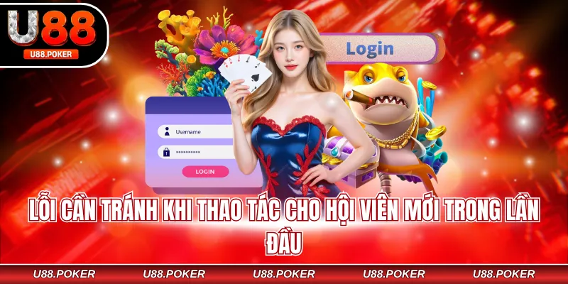 Đăng Nhập U88 - Hướng Dẫn Truy Cập Nhanh, Nhận 88k Free Lỗi cần tránh khi thao tác cho hội viên mới trong lần đầu